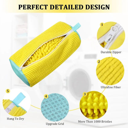 Laundry Bag Shoe Washing Bag – Padded Net Protector for Fluffy Fibers | Machine-Friendly Drying Wash Bags for Shoes