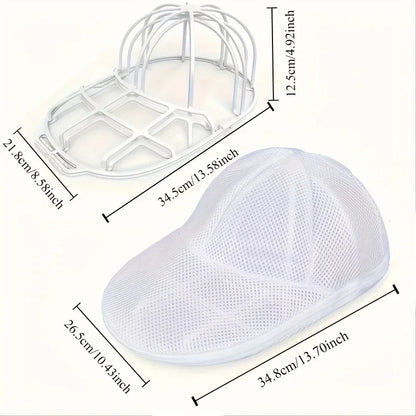 Hat Cleaner Cage with Mesh Bag | Baseball Cap Washer for Washing Machine